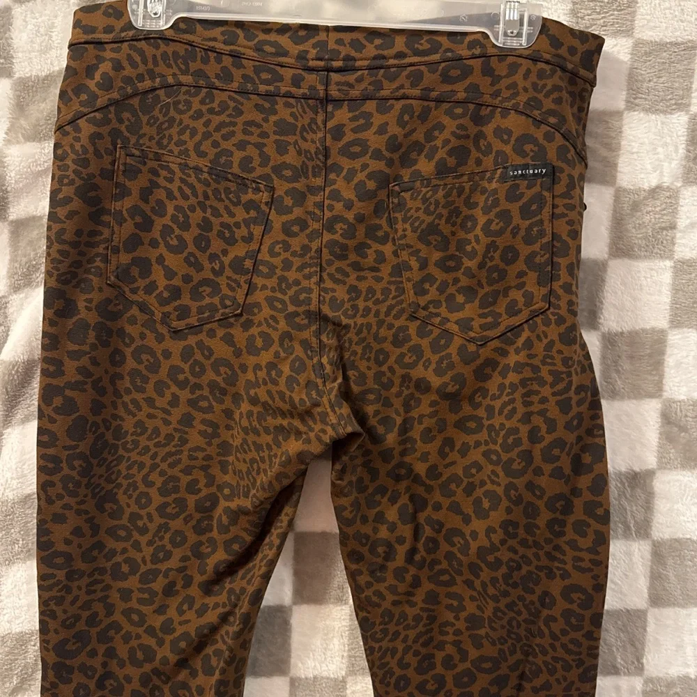 Sanctuary Leopard Affair Social Standard Skinny Pants Size XL/ Extra Large - Picture 10 of 14